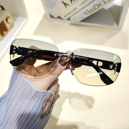 Rimless Sunglasses Rectangle