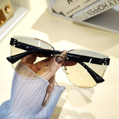 Oval Sunglasses Rimless