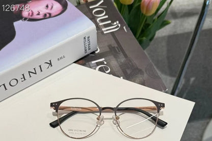 On With Round Glasses Sunglasses Metal Clip