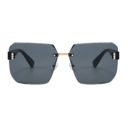 Sunglasses Geometric Rimless Oversized