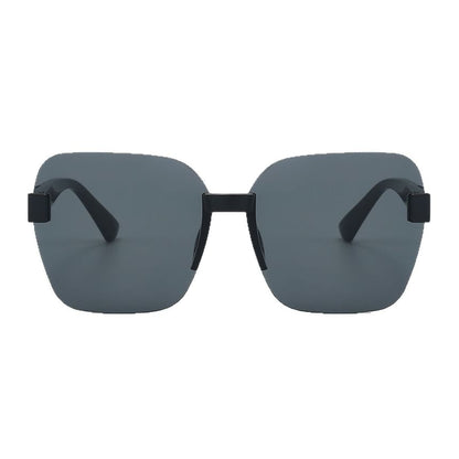 Oversized Sunglasses Rimless Geometric