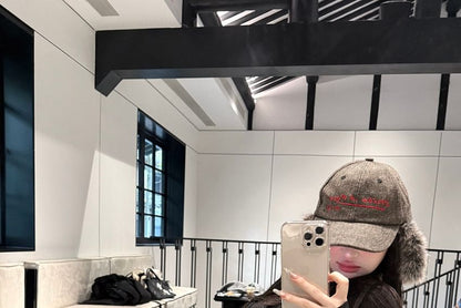 Pleated Inverted Plain Tee Cropped Pants Leg Rise Wide Low Collar / Long-Sleeve