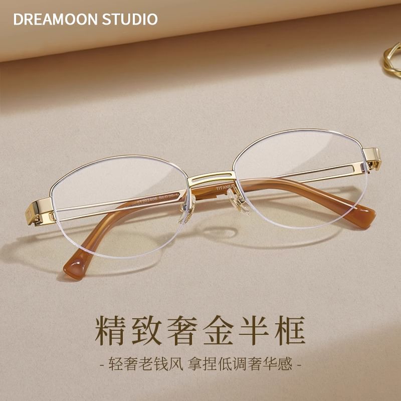 Blocking Oval Light Glasses Blue