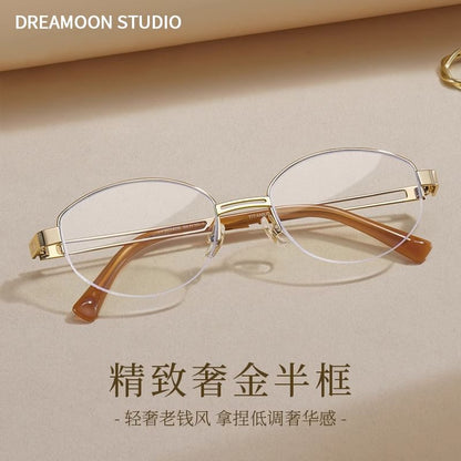 Blocking Oval Light Glasses Blue