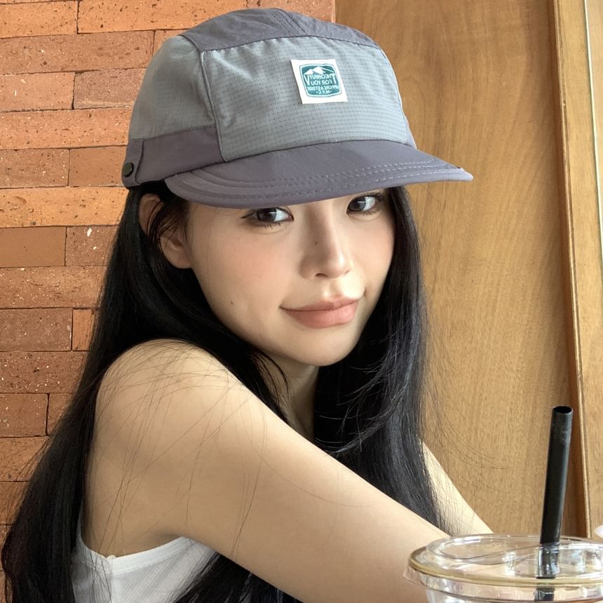 Lettering Baseball Applique Cap