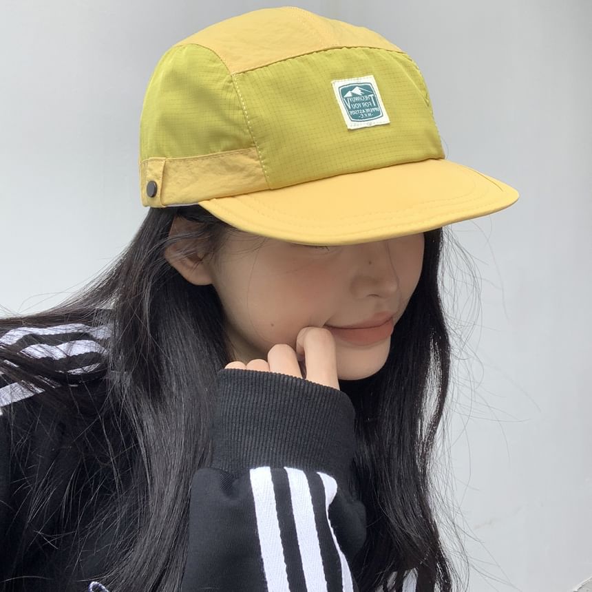 Lettering Baseball Applique Cap