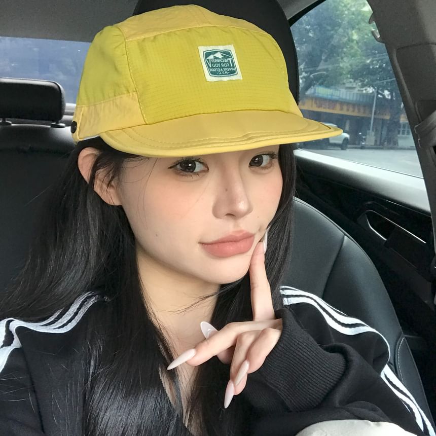 Lettering Baseball Applique Cap