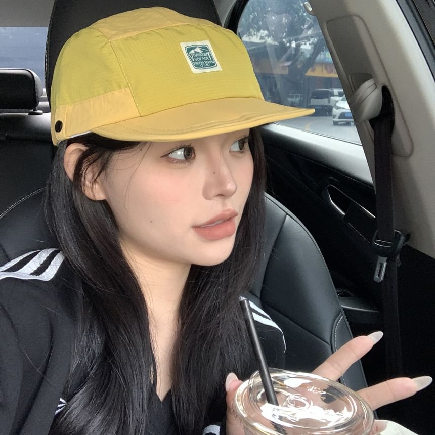 Lettering Baseball Applique Cap