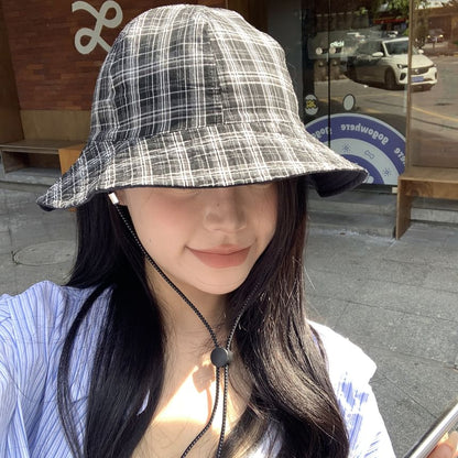 Applique Plaid Hat Boonie