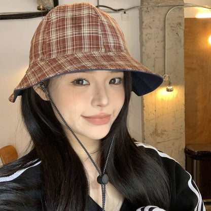 Applique Plaid Hat Boonie