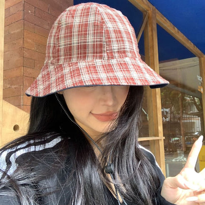 Applique Plaid Hat Boonie