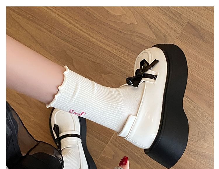 Bow Loafers Platform Detail