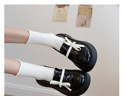 Bow Loafers Platform Detail