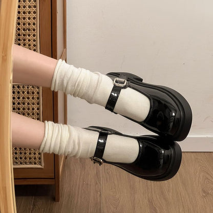 Shoes Jane Mary Plain Platform