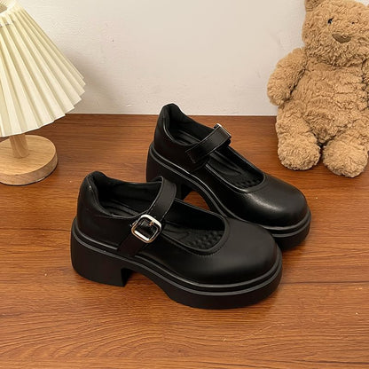 Shoes Jane Mary Plain Platform