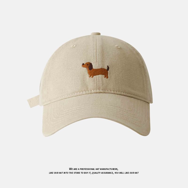 Embroidered Cap Baseball Dog