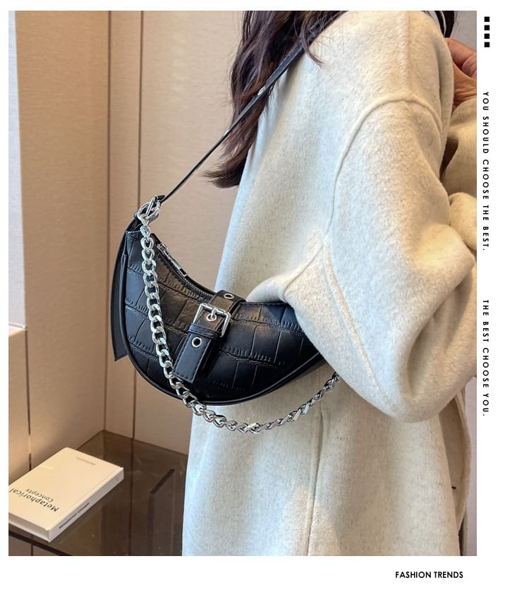 Animal Hobo Bag Print Buckled