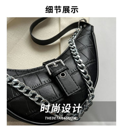 Animal Hobo Bag Print Buckled