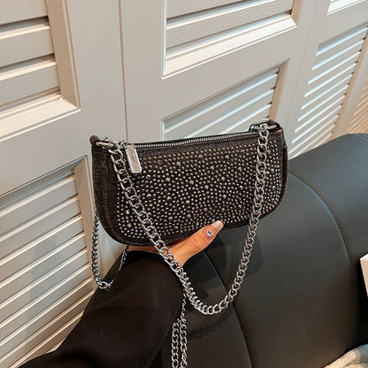 Evening Denim Clutch Rhinestone