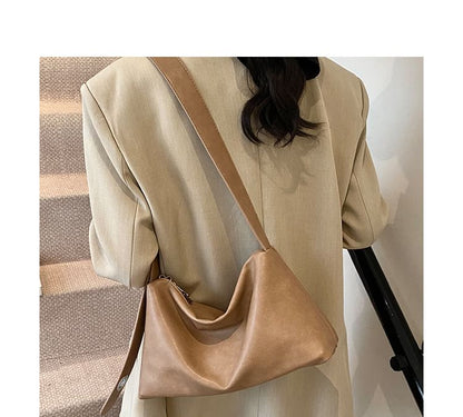Leather Shoulder Faux Bag Plain