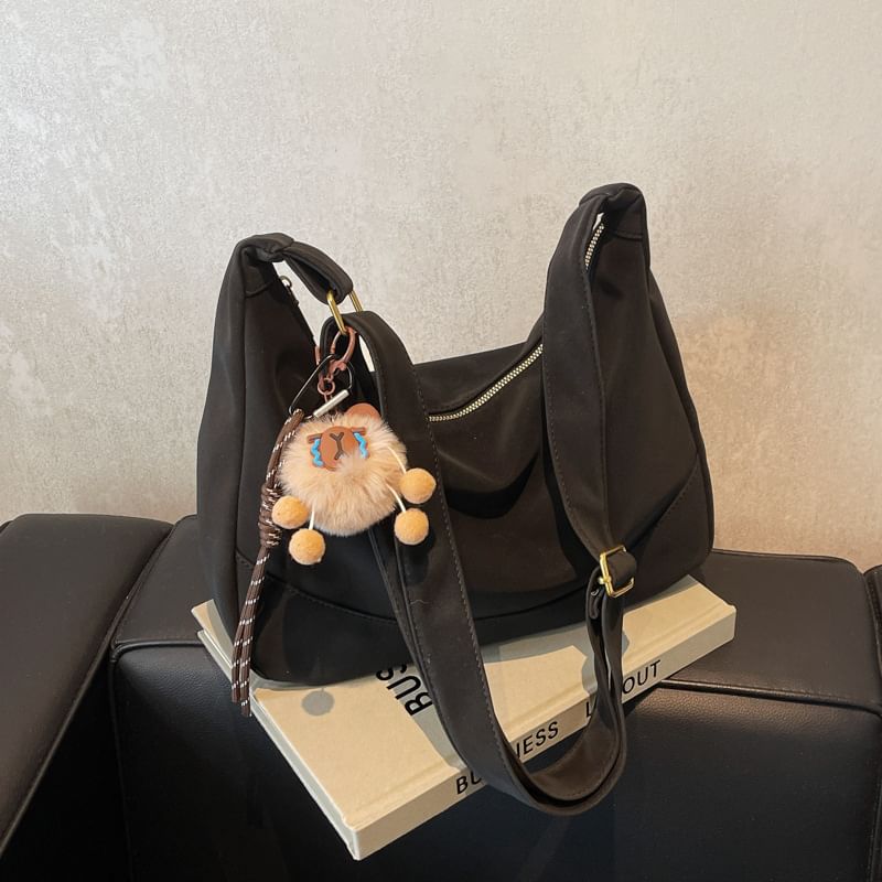 Plain Bag Faux Leather Shoulder