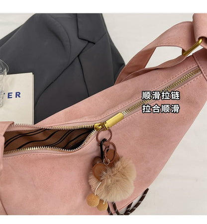 Plain Bag Faux Leather Shoulder