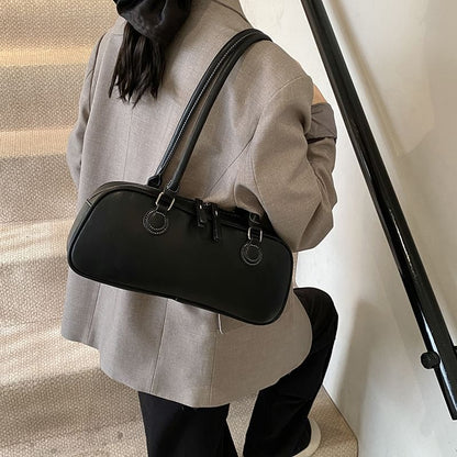 Bag Leather Faux Plain Shoulder