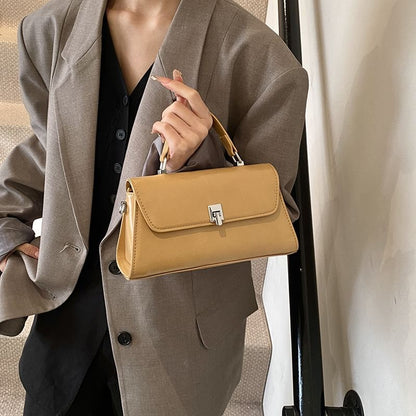 Crossbody Faux Leather Bag Flap