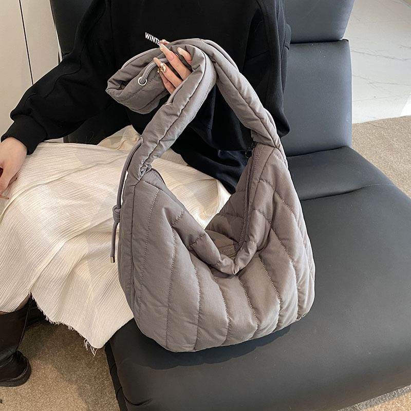 Shoulder Plain Bag Quilted
