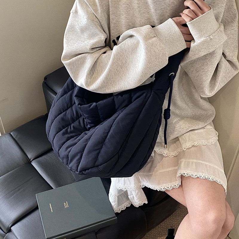 Shoulder Plain Bag Quilted