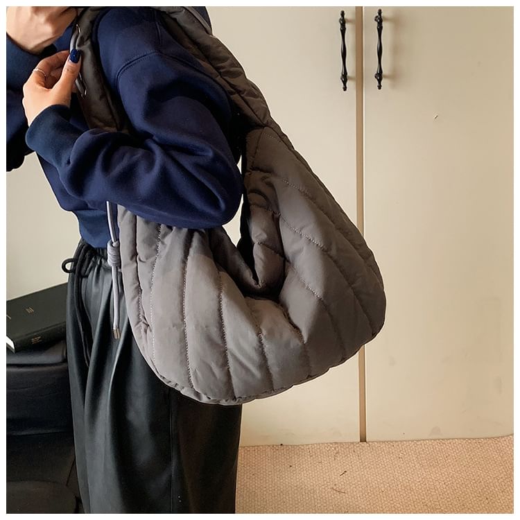 Shoulder Plain Bag Quilted