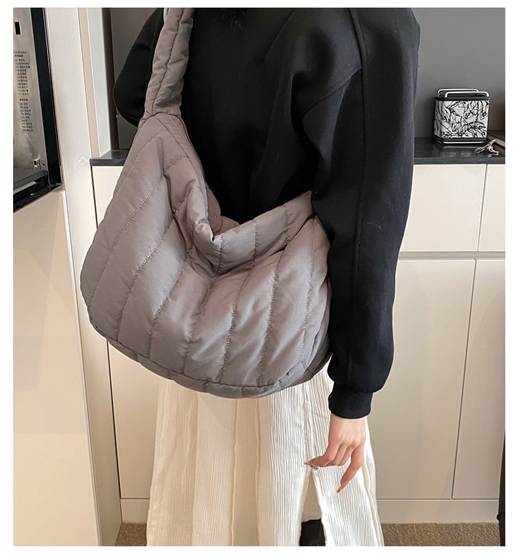 Shoulder Plain Bag Quilted