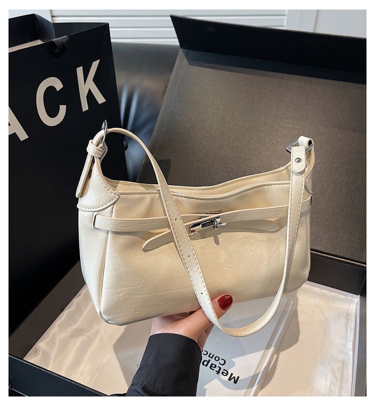 Leather Faux Bag Shiny Shoulder