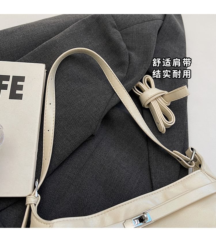 Leather Faux Bag Shiny Shoulder