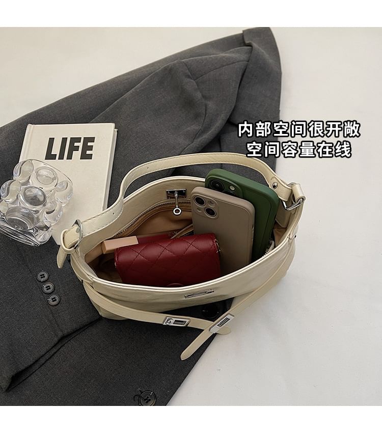 Leather Faux Bag Shiny Shoulder