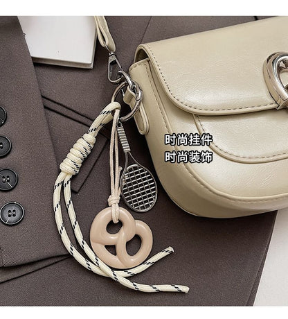 Faux Leather Crossbody Bag Flap