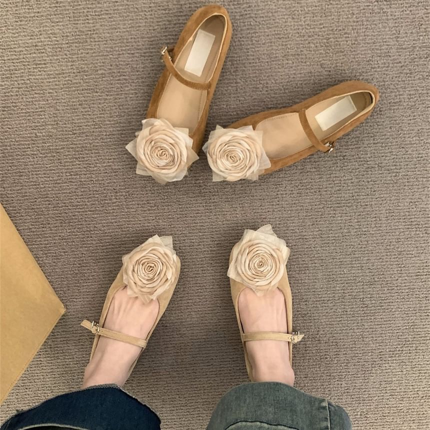 Mary Jane Shoes Floral