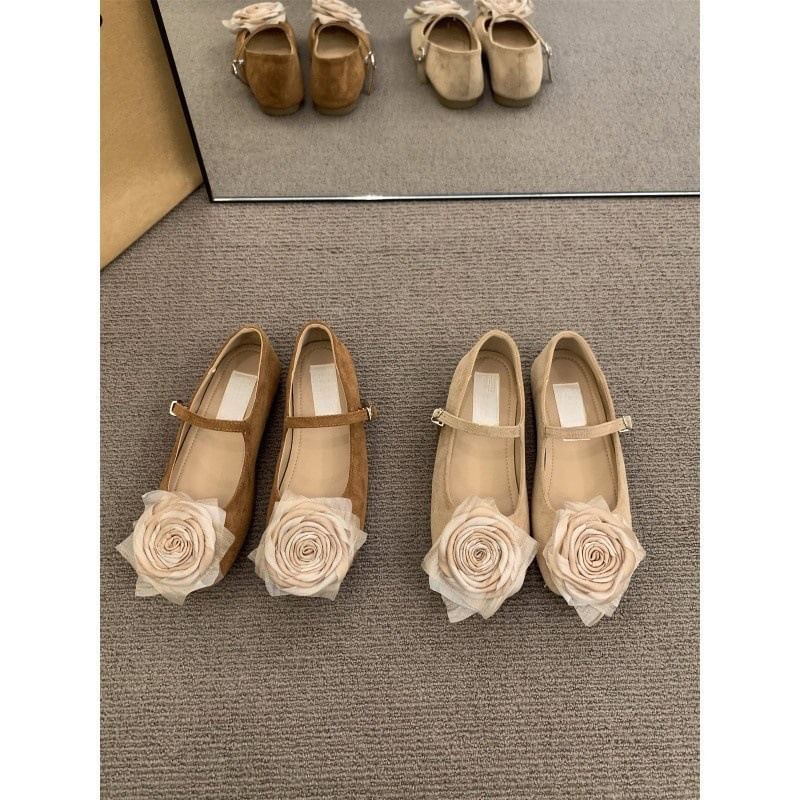 Mary Jane Shoes Floral