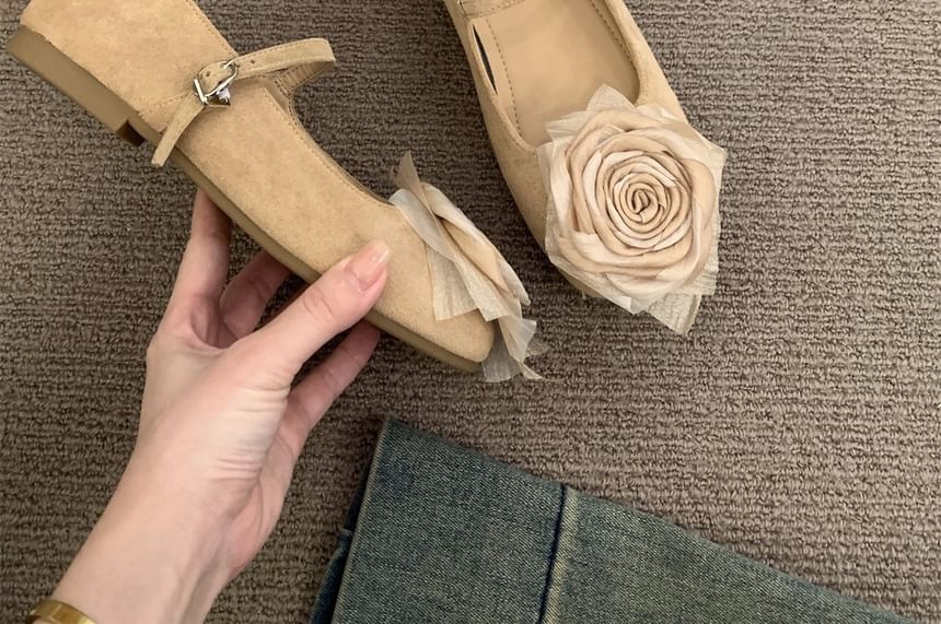 Mary Jane Shoes Floral