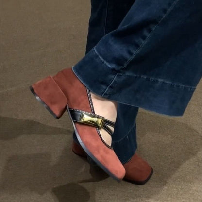 Mary Chunky Shoes Jane Heel