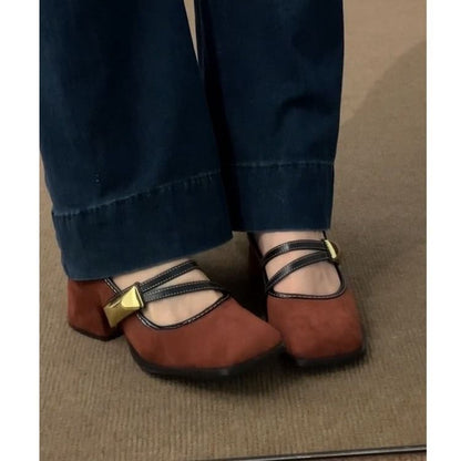 Mary Chunky Shoes Jane Heel