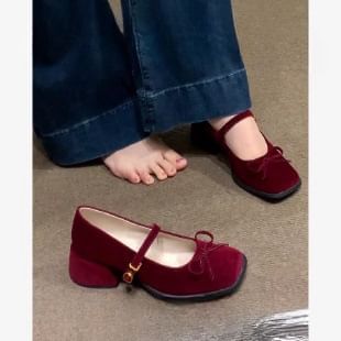 Mary Chunky Shoes Jane Heel