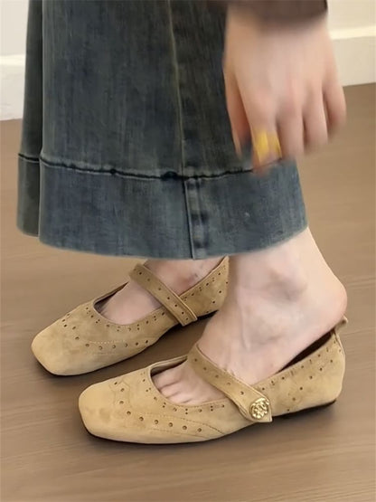 Square-Toe Mary Shoes Jane