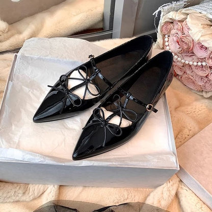 Jane Flats Bow Mary Pointed