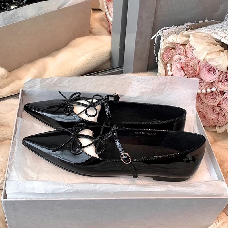 Jane Flats Bow Mary Pointed
