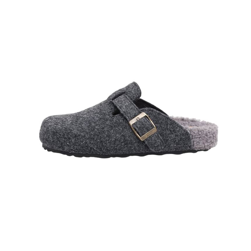 Mules Buckled Slip-Ons /