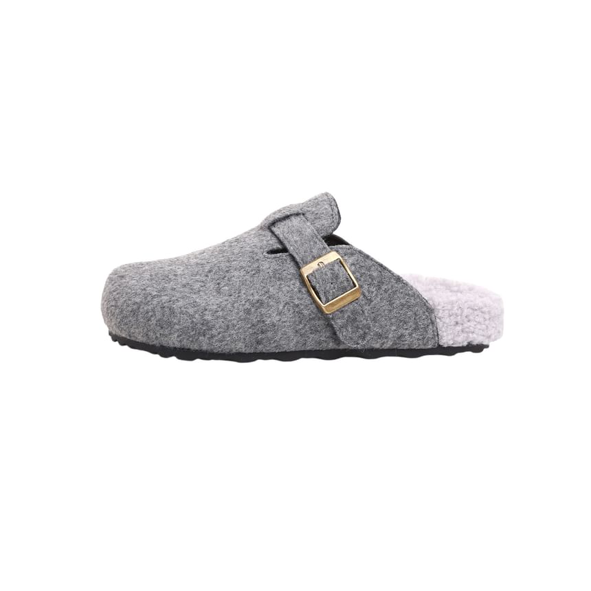 Mules Buckled Slip-Ons /