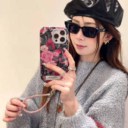 Set / Case Strap Floral Phone