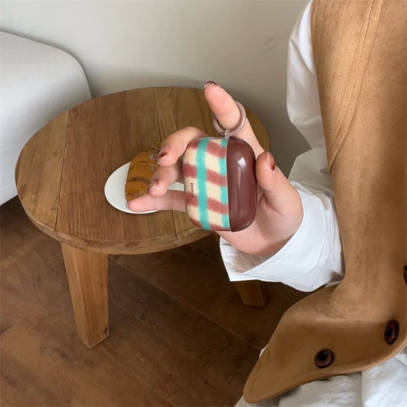 AirPods / Plaid Skin Pro Charm Set Earphone Case