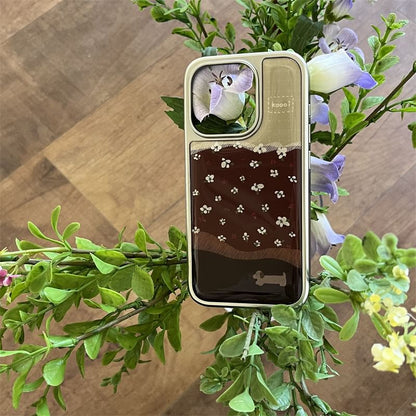 Case Floral Dog Phone